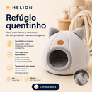 Helion Cama Iglu Pet — Refúgio Aconchegante para Gatos e Cães Pequenos