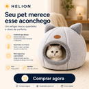 Helion Cama Iglu Pet — Refúgio Aconchegante para Gatos e Cães Pequenos