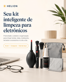 Helion Clean Kit — Kit de Limpeza 6 em 1 para Eletrônicos e Lentes
