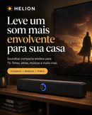 Soundbar Helion Cinema Sound — Caixa de Som Wireless para TV e Casa